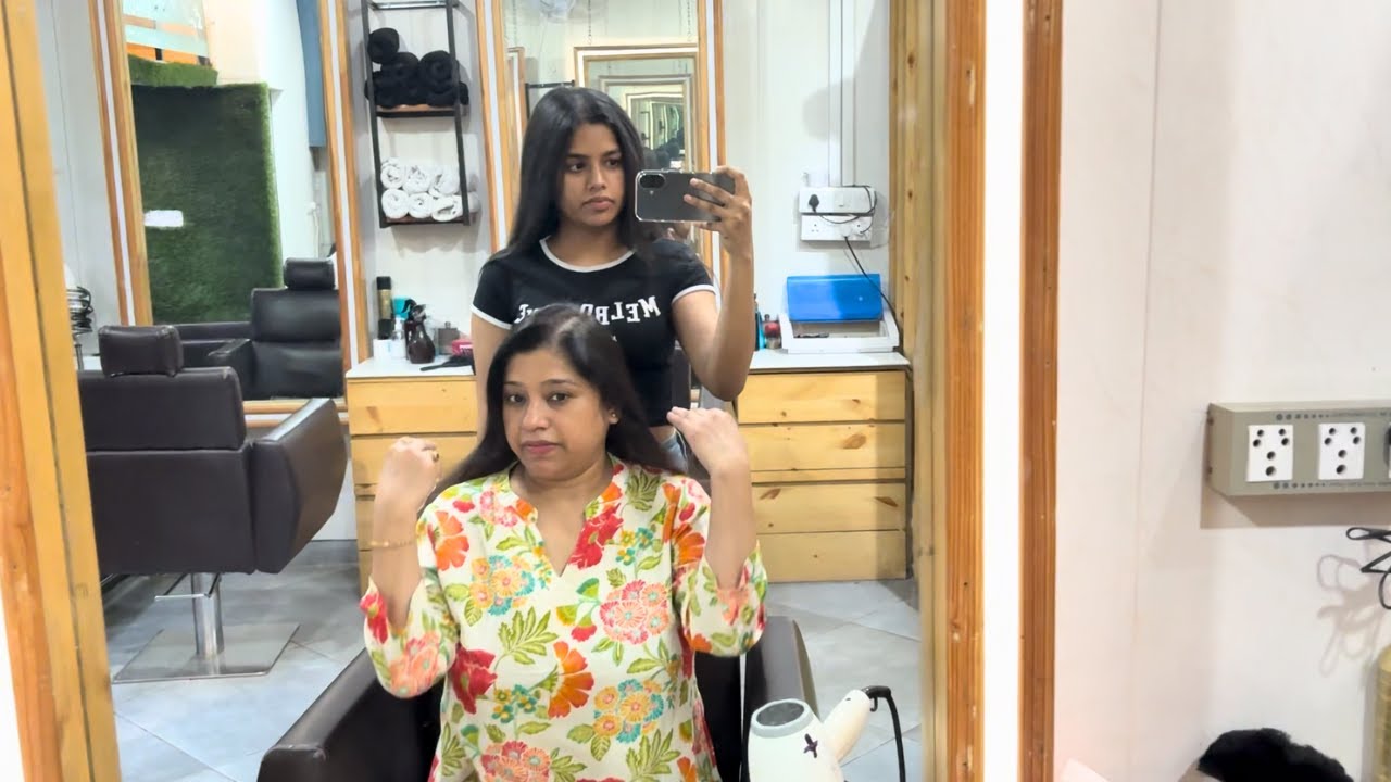 डरते डरते 😱ये भी करवा ही लिया 🙆‍♀️ पर कल रात बिल्कुल भी सो नहीं पायी 🙇‍♀️ ll Indianmomstudio