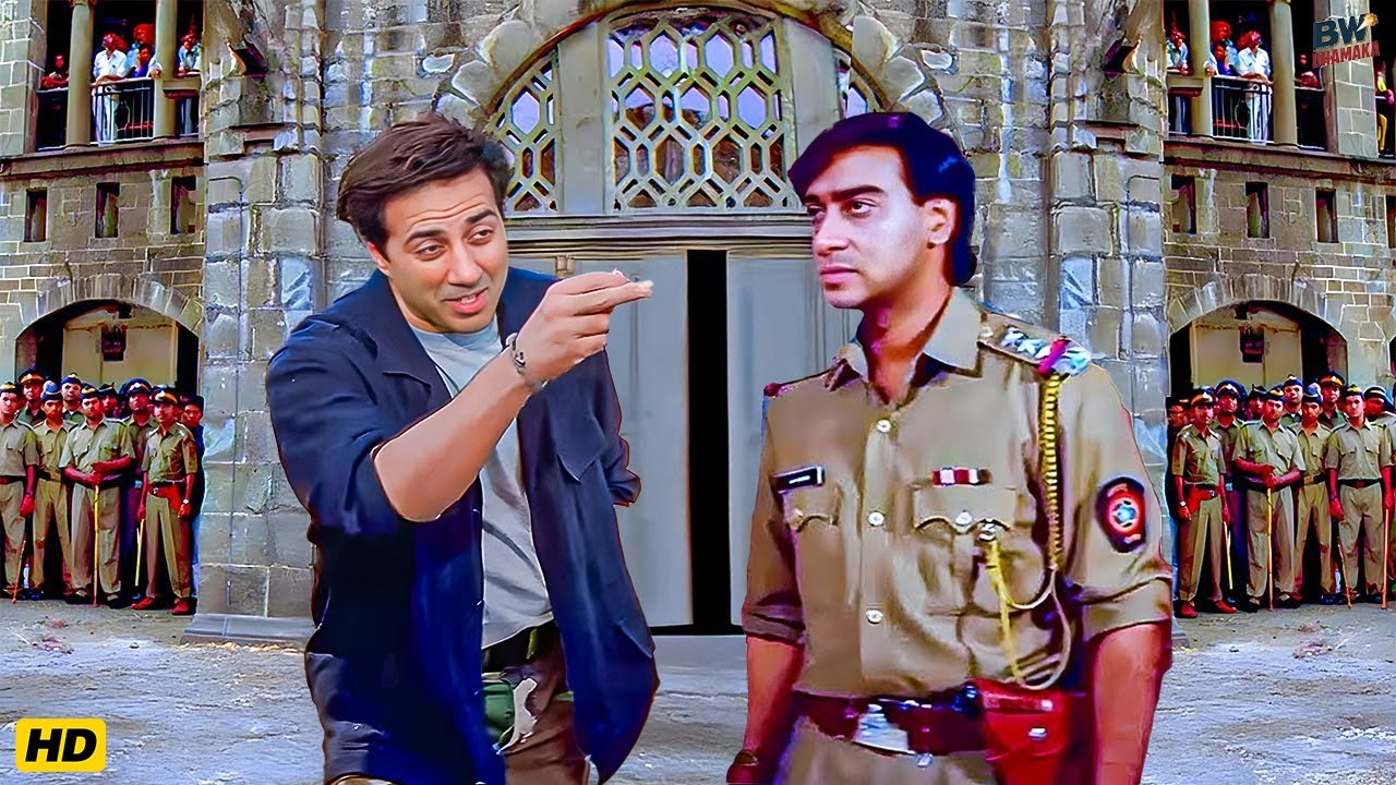 तेरी वर्दी में इतना दम नहीं.. जो तू मेरा मुकाबला कर सके | Sunny Deol & Ajay Devgan Dumdaar Dialogues