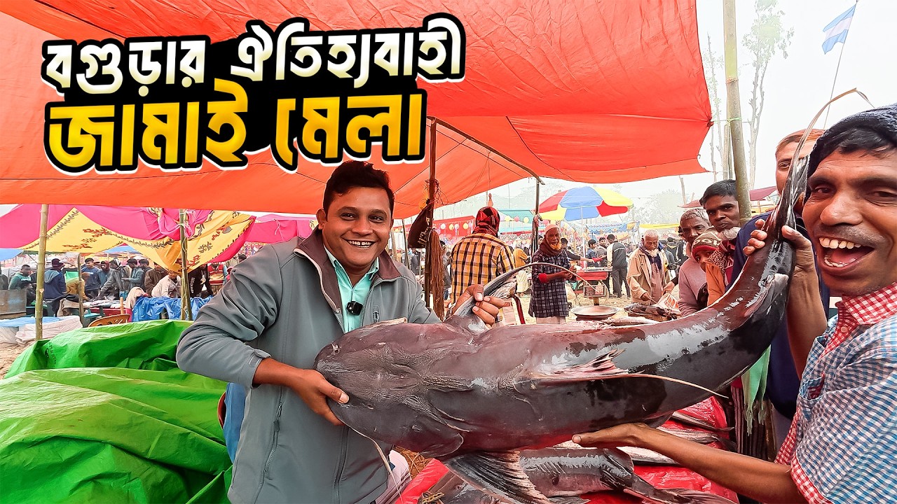 ৪০০ বছরের ঐতিহ্যবাহী বগুড়ার জামাই মেলা । পোড়াদহ মেলা । Bogura Fish Fair