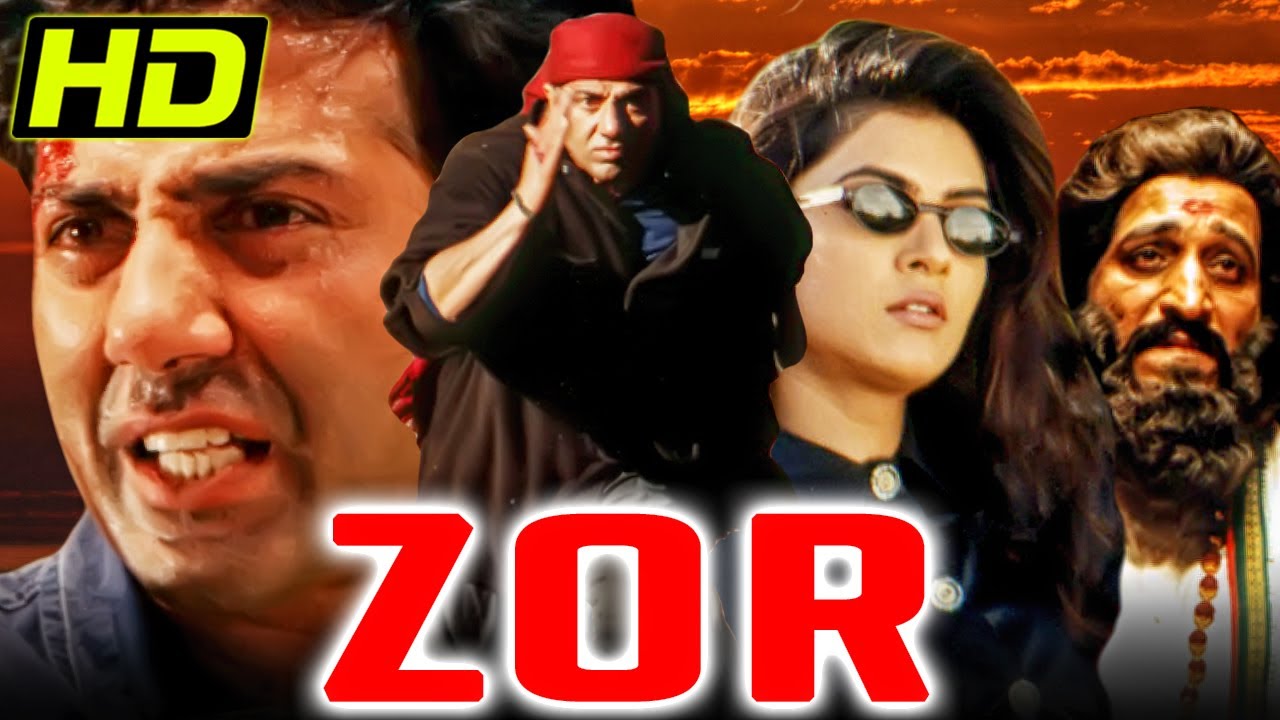 सनी देओल की सुपरहिट एक्शन हिंदी मूवी ज़ोर l सुष्मिता सेन, मिलिंद गुनाजी l  Zor (1998)