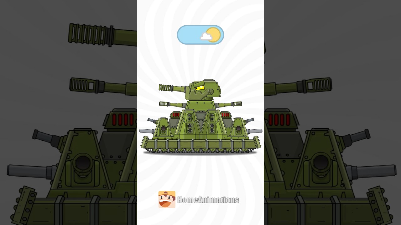 Светлый и Темный режим ТАНКОВ ! #shorts #homeanimations #cartoon #animation #мультик #tank