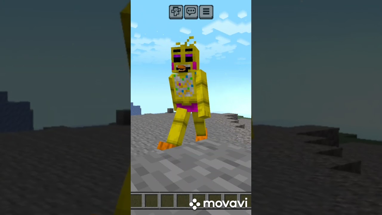 Морф той Чика из фнаф 2 #minecraftbedrock#addons#mods#morph#майнкрафтбедрок#морф