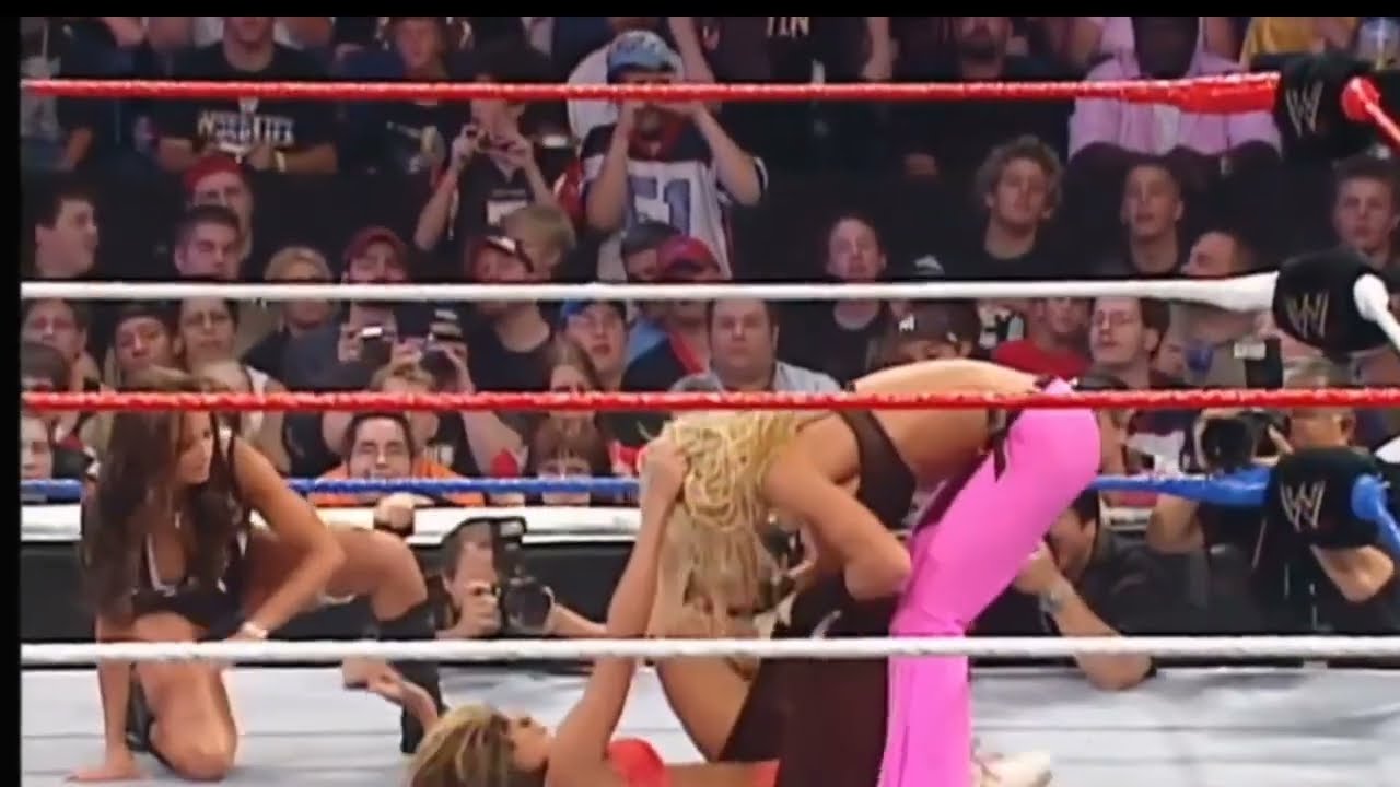 ब्रा ऐंड पैंटी मैच । Bra  and penty match 😃 Torrie Wilson vs Melina WWE Spanking match