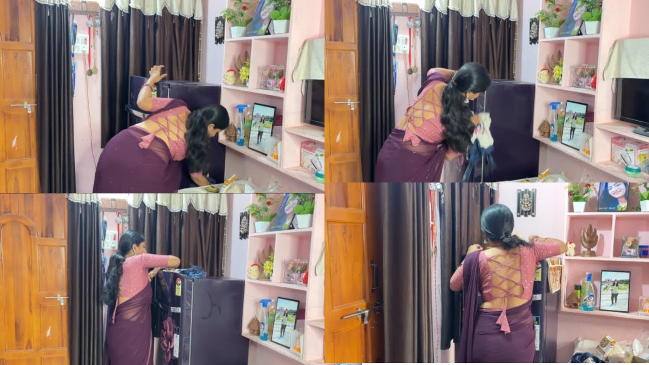 इतने दिनों बाद अपने को Fridge Decoration कर पाए || Home Decorating ideas || Saree vlogs cleaning