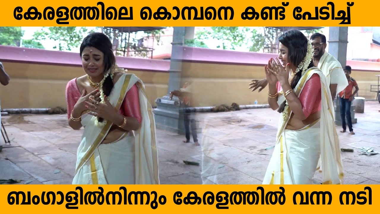 ആനയെ ഇത്രക്കൊക്കെ പേടിക്കണോ  | Kallanum Bhagavathiyum Actress Mokksha at Chottanikkara Temple