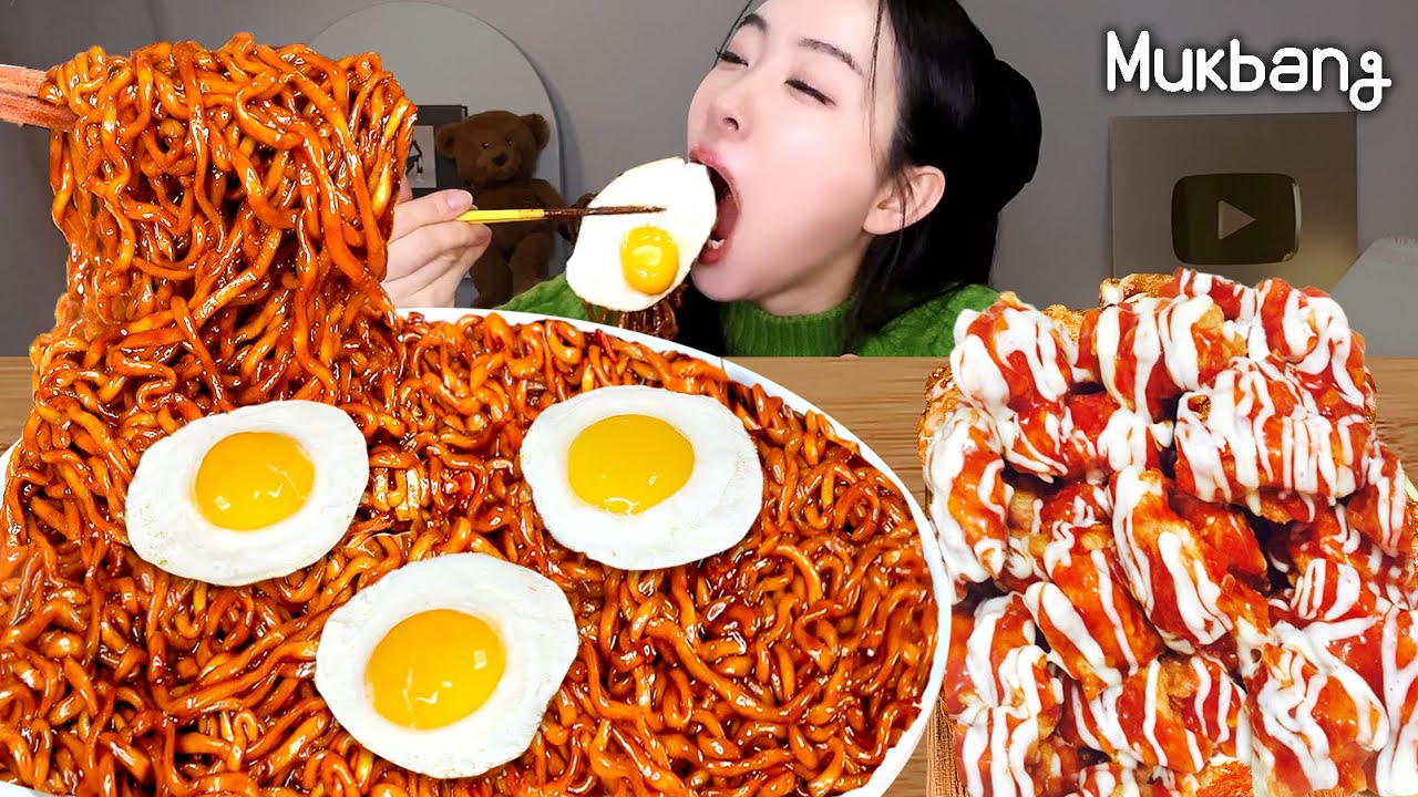 아직도 안먹어 본 사람?🖐🏻황금비율 불닭게티🔥“짜파게티2+불닭볶음면1