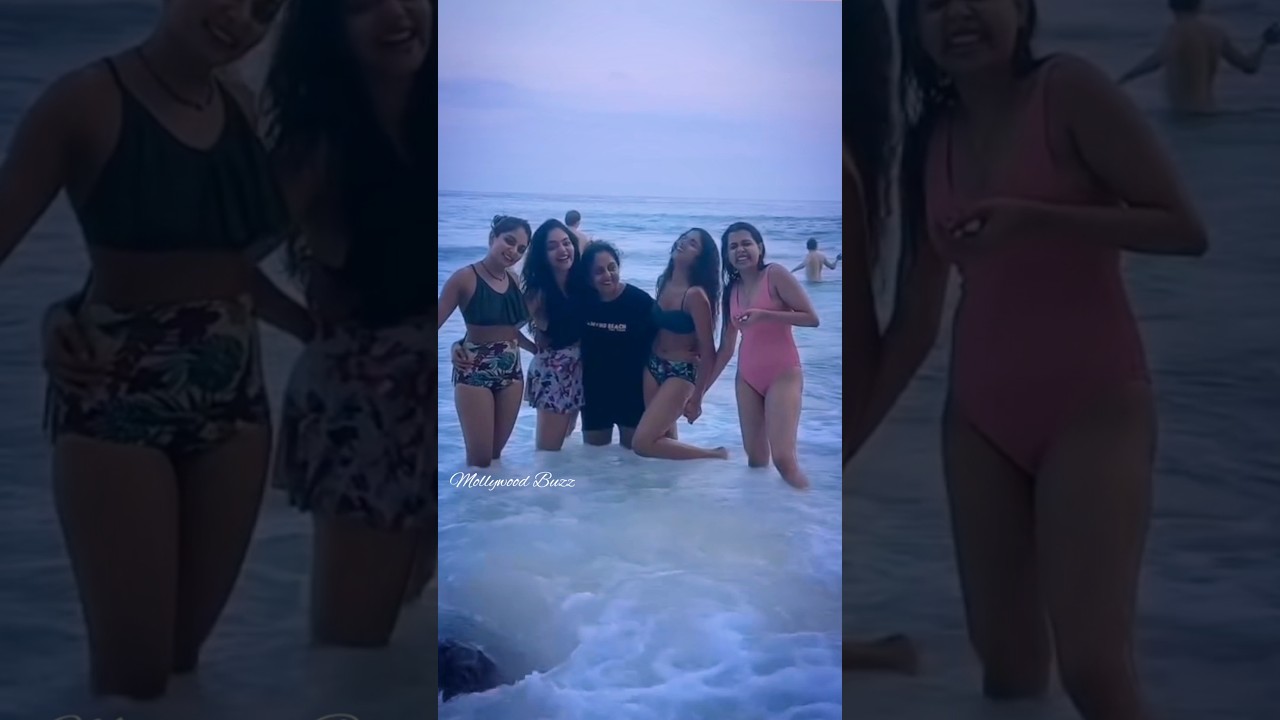 അമ്മക്ക് ധൈര്യം നൽകി മക്കൾ❤️🧿 Ahadishika in Bali beach | Hansika Krishna bikini | Ahaana Krishna