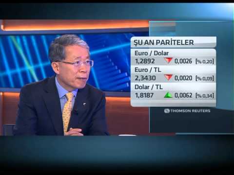외환은행 윤용로 은행장 터키 생방송(CNBC-E) 출연(이스탄불)
