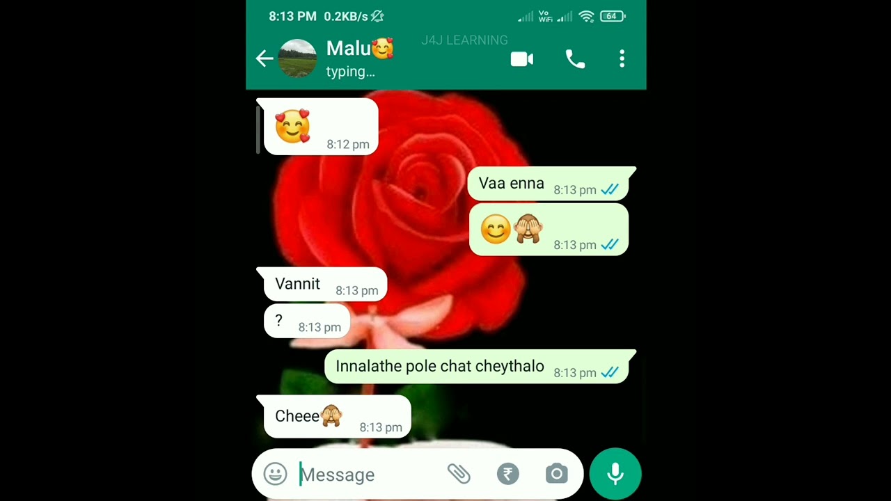 🥰ഇനീം കൺട്രോൾ കളയാൻ ആണോ🙈 Lovers secret Romantic chat watch full video on Comment box😁