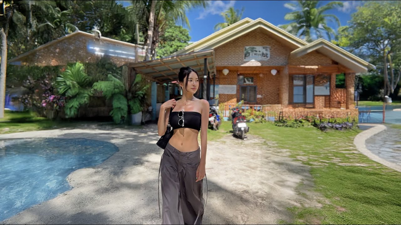 🌴🩳서브 와이드 골반 팬츠 Panglaolife ♥,동남아여행,보홀여행,비치웨어,바캉스룩북,모노빈제이,monobinj,bikini swimwear vacation lookbook