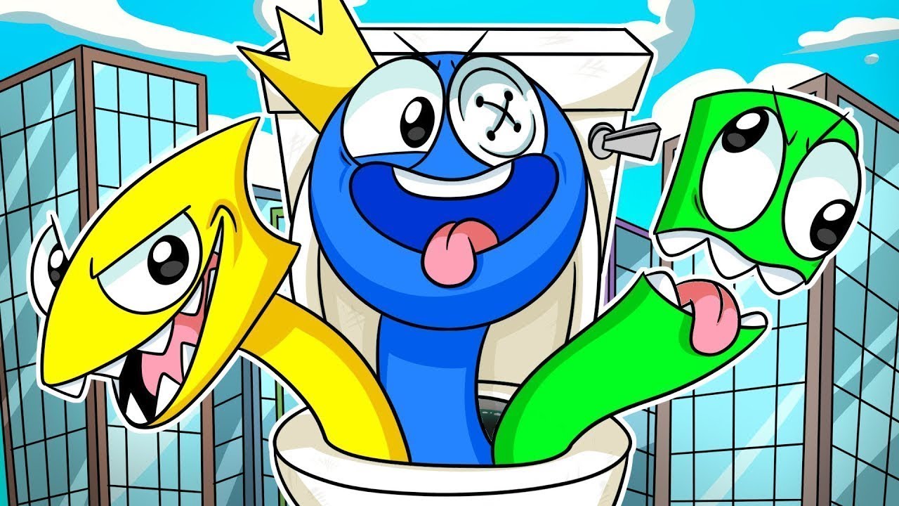 НАШЕСТВИЕ СКИБИДИ ТУАЛЕТОВ! | Rainbow Friends 2 - Анимации на русском
