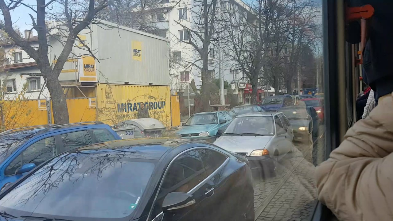 Трамвай София- Линия 10 с трамвай модел Tatra T6A2| Sofia Tram Line 10 with Tram model Tatra Part1