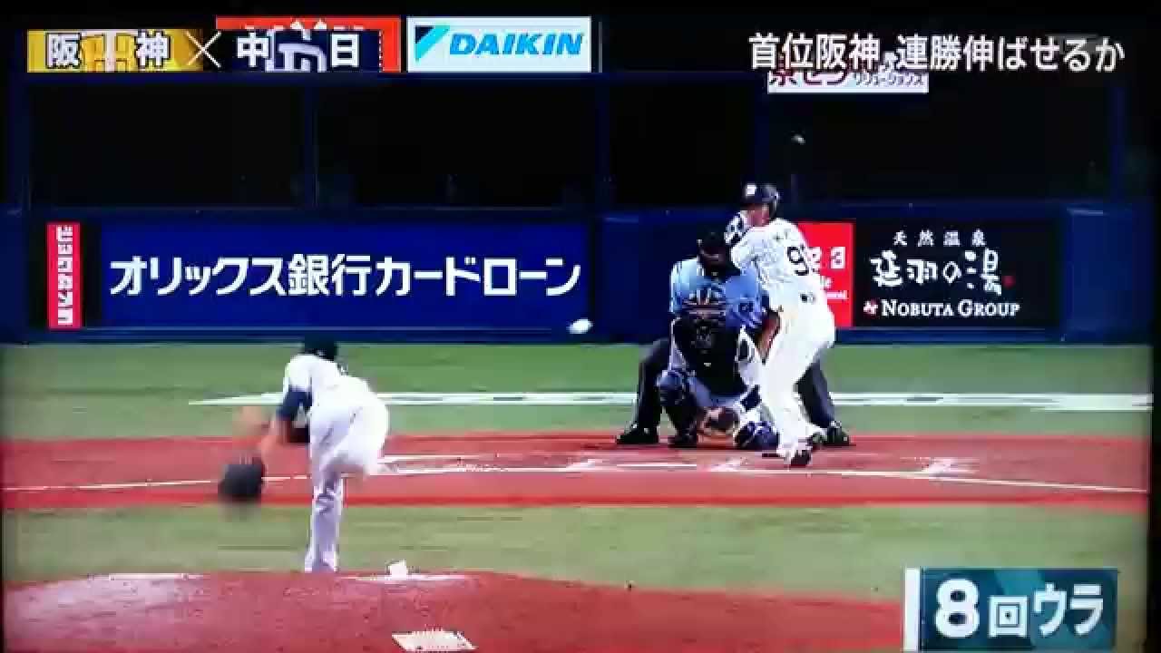 阪神　止まらん５連勝！３番狩野恵輔 Ｖ弾　中日は大野援護できず４連敗 阪神対中日 2015/8/13