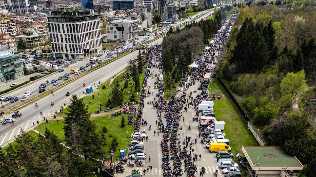 Откриване на Мотосезон 2024 София/  Opening of Motorcycle season 2024 Sofia|Bulgaria|4K |DJIMini3Pro