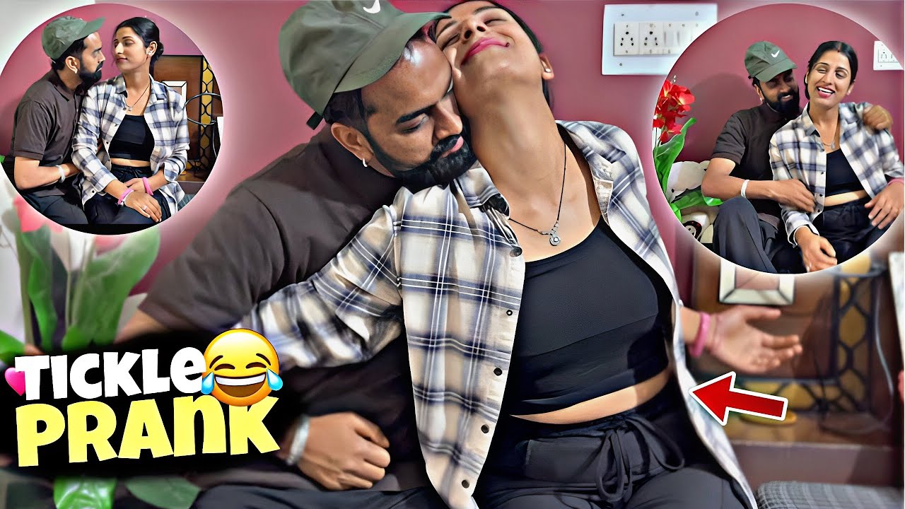 प्यार हो गया💕 Best tickle prank 🤣 wife Gone Romantic | tickling prank on wife | Chetnamit #pranks