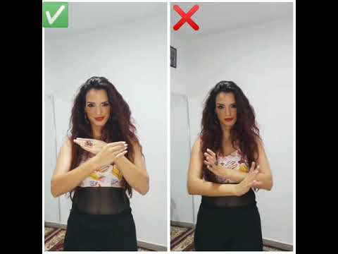 לימוד ריקודי בטן learn belly dance -hands movement