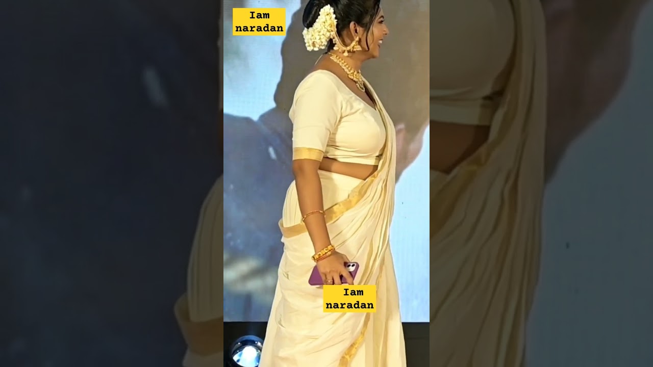 മീനാക്ഷിയുടെ അവതരണം ഇഷ്ടമാണോ meenakshi sudheer #mallugirl #reelsviralfb #saree #malayalamactress