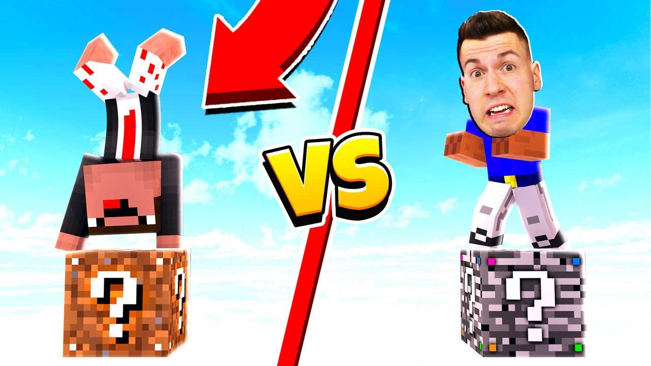 ЛАКИ БЛОК ЗЕМЛЯ vs. ЛАКИ БЛОК БЕДРОК! ВЫБЕРИ ПРАВИЛЬНЫЙ ЛАКИ БЛОК ЧТОБЫ ВЫЖИТЬ В МАЙНКРАФТ Нуб и Про