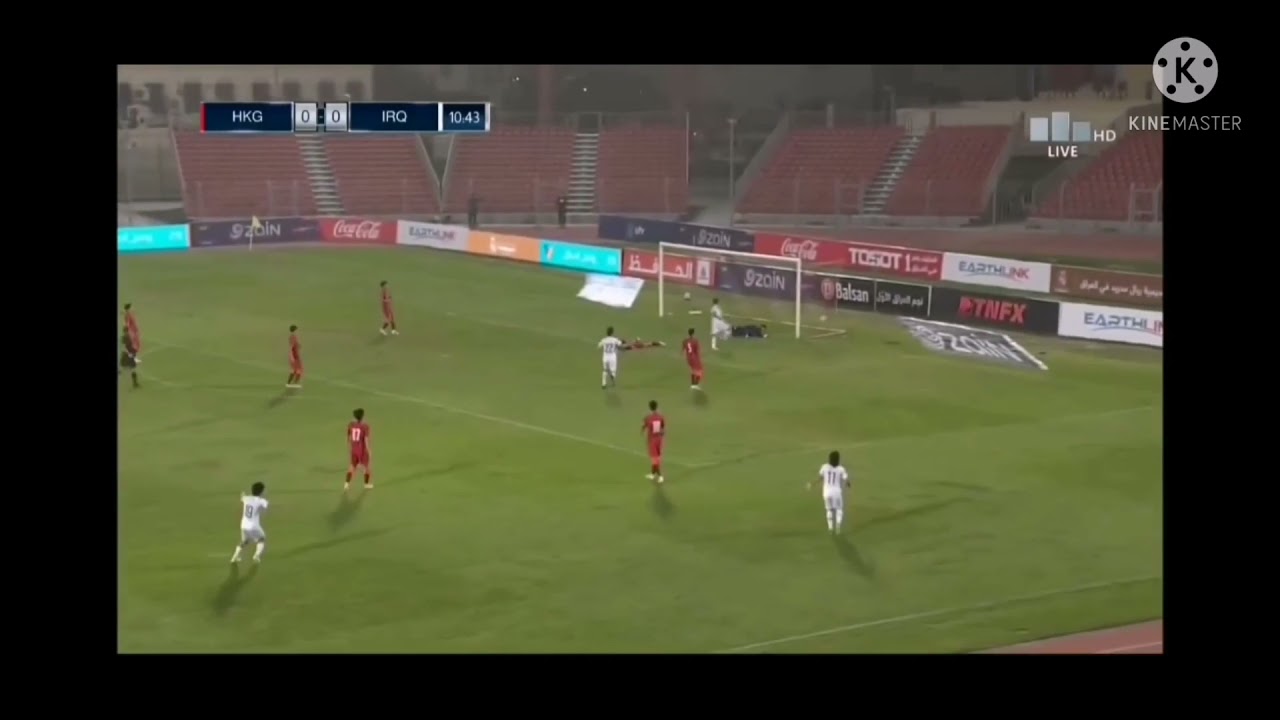 مباراة العراق 1:0 ضد هونغ كونغ مباراة تفجيير🤯
