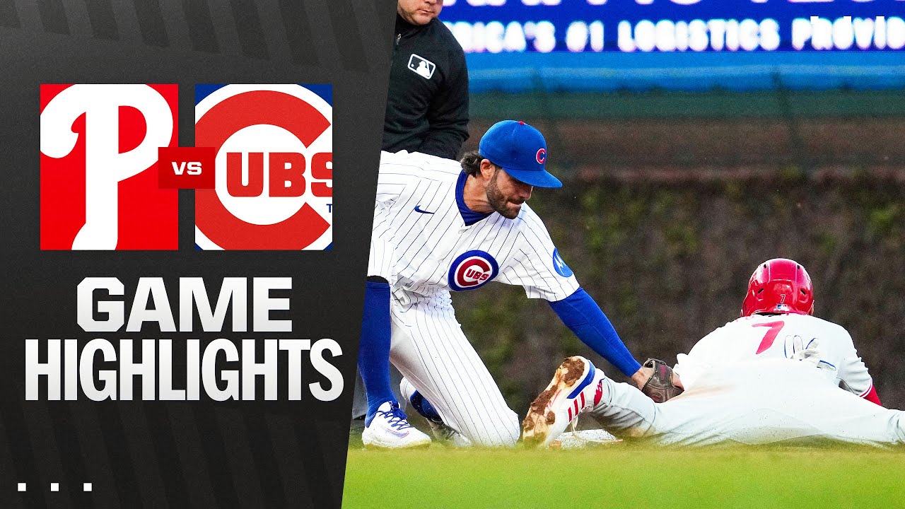 フィリーズ対カブス ハイライト (4/27/25) | MLBハイライト