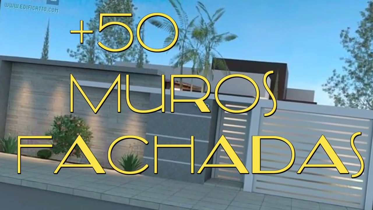 🏠🧱🏠 + 50 BoNITo DIsEÑOs DE MUROs FaCHaDaS PaRa TUS CASAS(muro fachadas cerramiento PRINCIPALES)