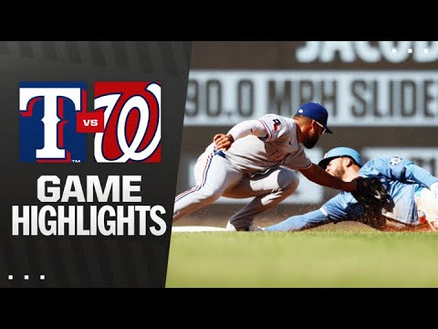 レンジャーズ対ナショナルズ 試合ハイライト (6/7/25) | MLBハイライト
