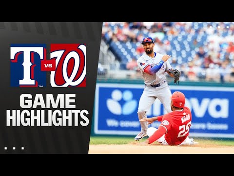 レンジャーズ対ナショナルズ 試合ハイライト (6/8/25) | MLBハイライト