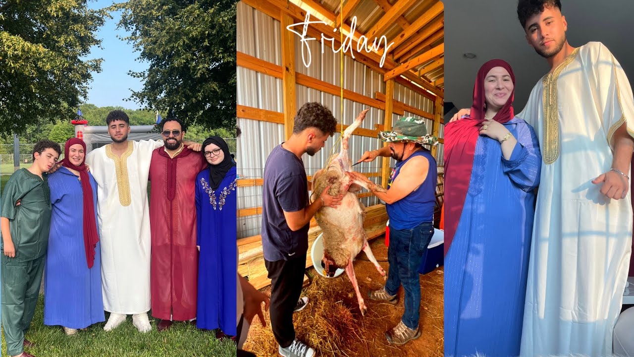 واخيراً اجواء العيد أنا ووليداتي مجموعين بامريكا بأجواء مغربية