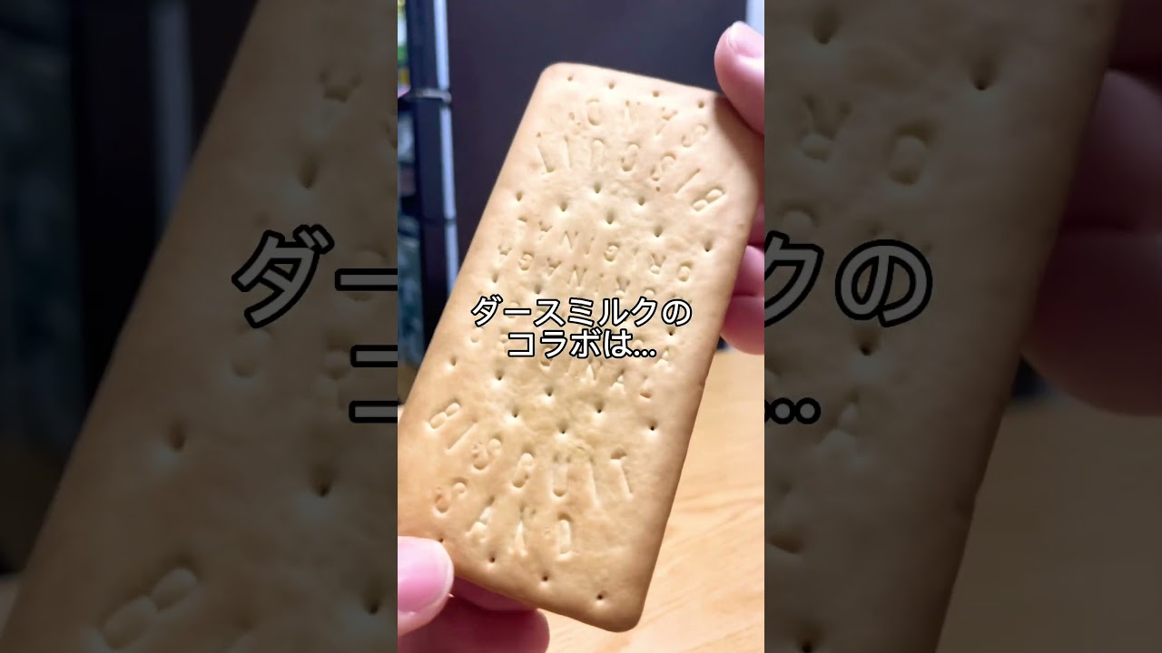 この組み合わせって…⁉️【アイス新作】ビスケットサンド ダースミルク味 #アイス #チョコレート #ビスケット