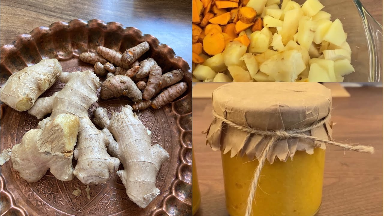 معجون سرماخورگی و سلامتی : با زردچوبه و زنجبیل تازه