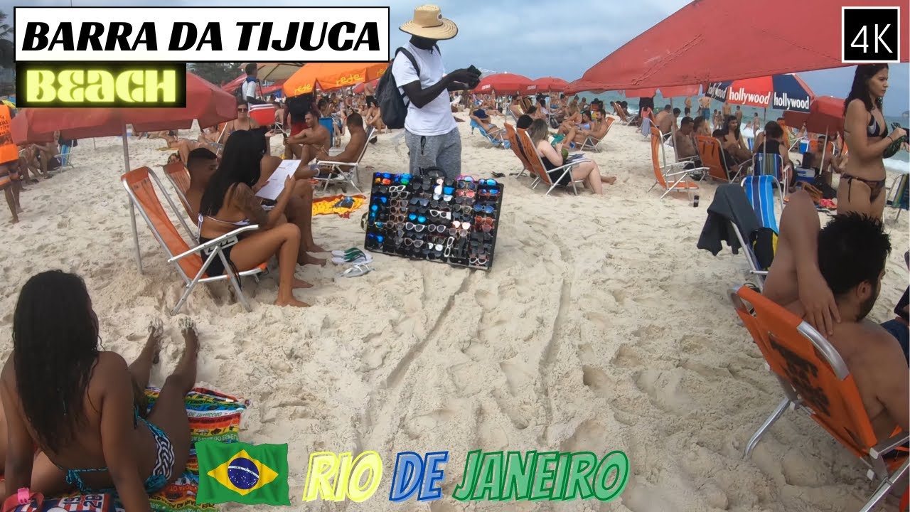 🇧🇷 | BARRA DA TIJUCA Beach Walking TOUR 🏖️ | Rio de Janeiro, Brazil |  ⁴ᴷ⁶⁰
