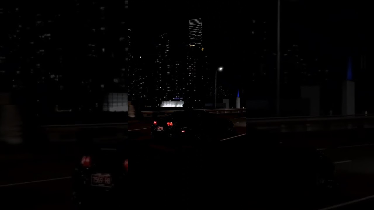 🌃 | Black Toyota Supra mk4 around city lights! 🖤