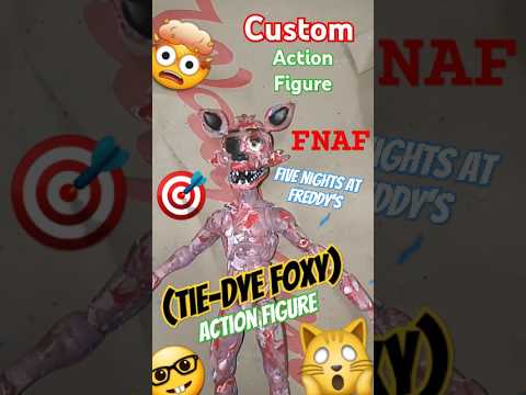 ✓ 🐺 Custom | (Tie-Dye Foxy) | Action Figure Five Nights At Freddy's  | FNAF
