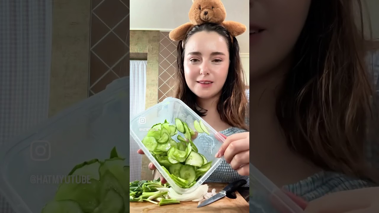 오이 무침을 만들었어용❤️Kore usulü salatalık mezesi tarifi