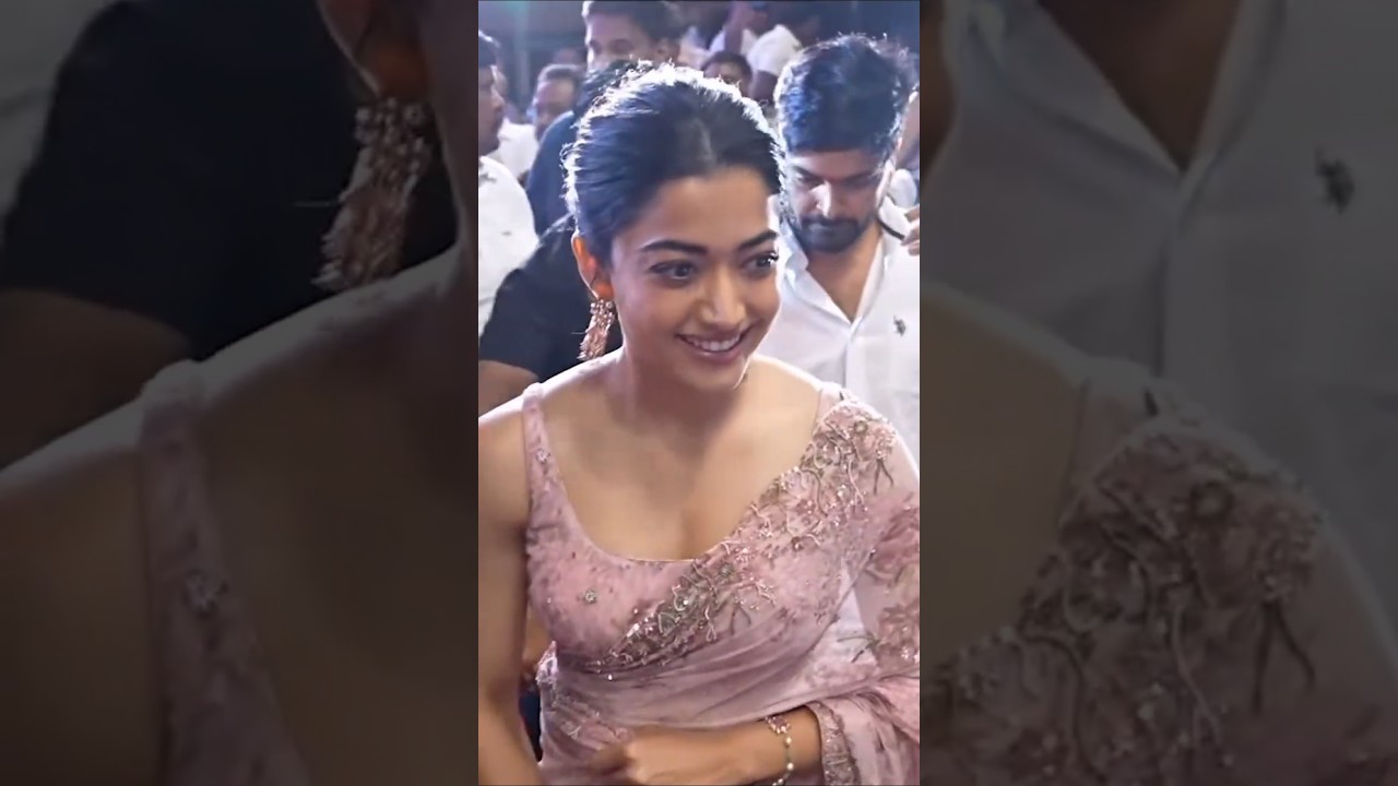 రష్మిక వయ్యారాలు😘❤️: Rashmika Mandanna Latest Beautiful Looks in Saree #Kuberaa #Dhanush #Nagarjuna