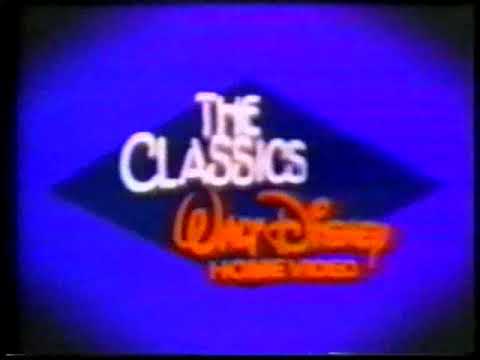 Заставка на VHS The Classics Walt Disney Home Video (1984-1988) VHSRip