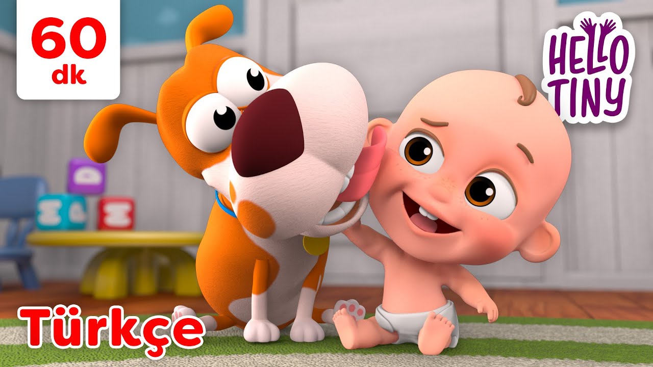 📖 1 saat - Hello Tiny ile öğrenin! 🥁 En iyi çocuk şarkıları 👶 Hello Tiny Türkçe