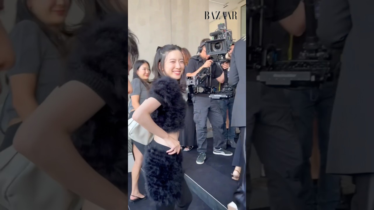 #永野芽郁 さんをプラダ2025春夏コレクションのショー会場でキャッチ！✨