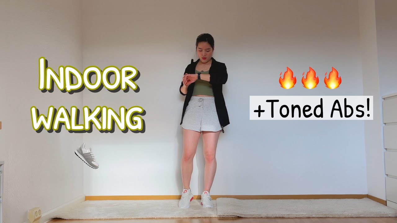👟 2500 STEPS Indoor Fat Burning Walking and Toned ABS! (🔥Burn 120-150 Calories)