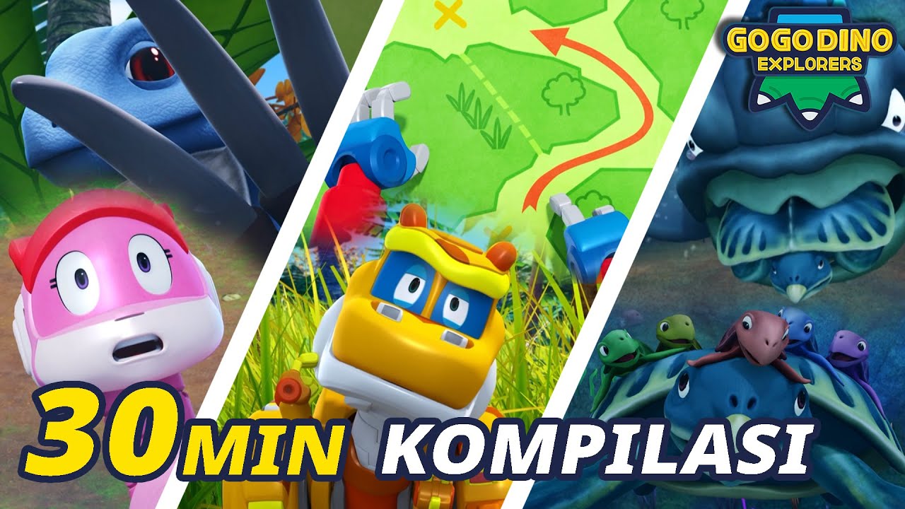 [ 30 min ] Kompilasi GOGODINO Musim 4 Episod 16-18 | full episode | dinosaurus | Cartoon For Kids