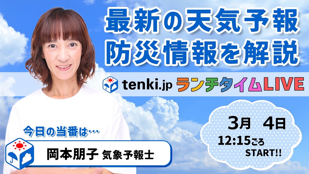 【明日５日にかけて関東は平地でも大雪の所　東京都心も積雪か】気象予報士が解説【 3月4日】