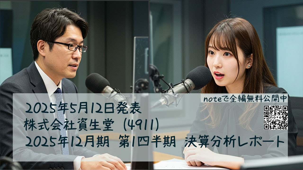 資生堂 (4911) 2025年12月期 第1四半期 決算分析