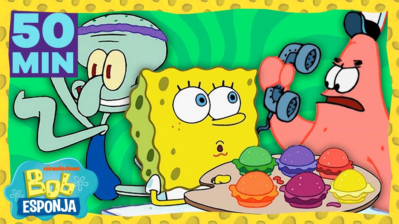 ¡ 50 MIN de lo mejor de la segunda temporada de Bob Esponja ¡Parte 1! | Bob Esponja en Español
