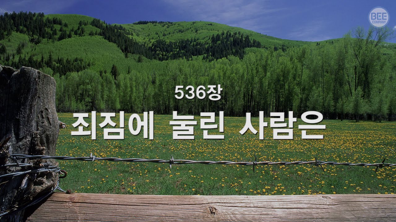 [새찬송가] 536장 죄짐에 눌린 사람은