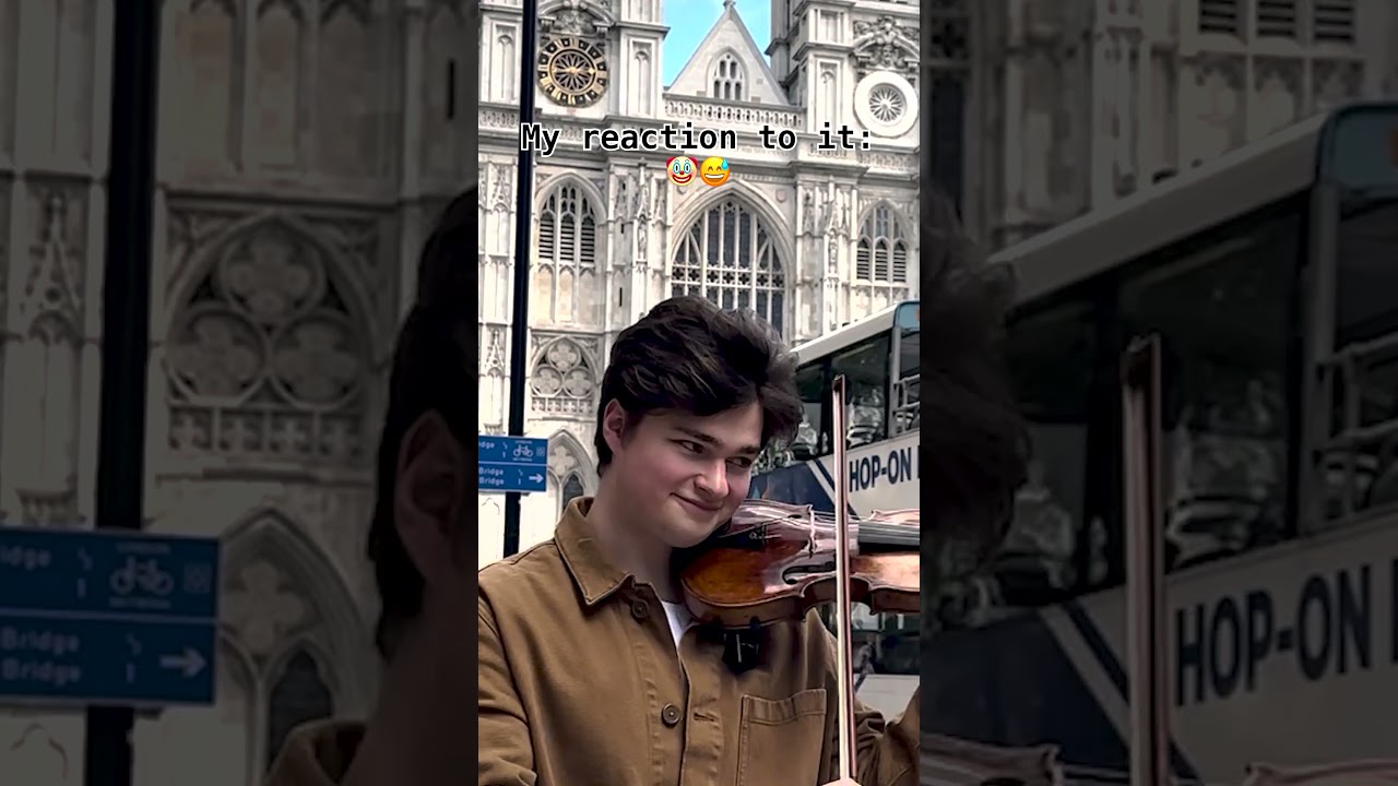 🚌 A BUS joins me as I play VIVALDI 😂  #violin #music #classicalmusic #london #funny #shorts