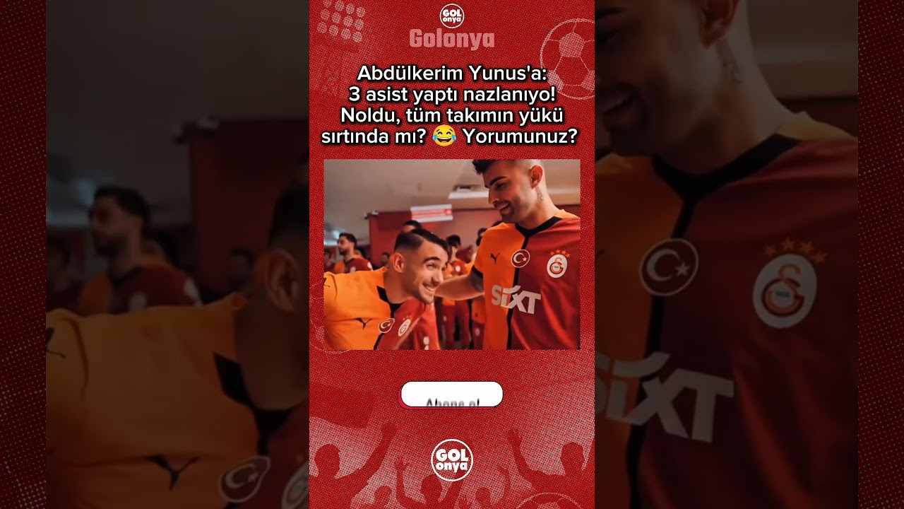 😂 Abdülkerim:Takımın yükü sırtında mı Yunus?! #galatasaray #beşiktaş #shorts #keşfet #youtubeshorts