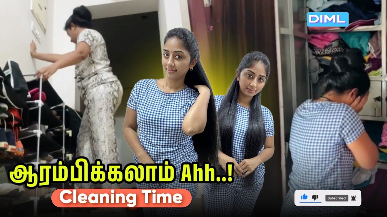 ஆரம்பிக்லாம் Ahh..! 😉📸 || Cleaning Time 🧹 || DIML || @SharmysVlogs #subscribe #cleaning