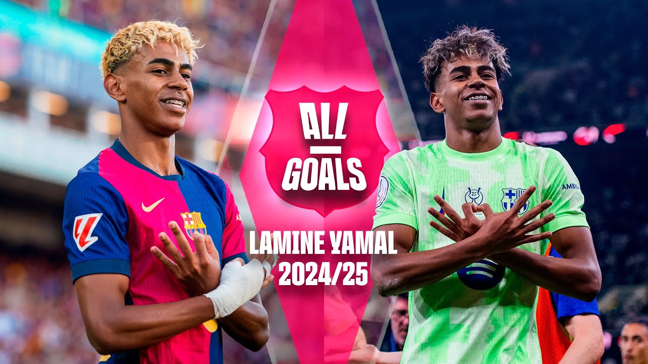 🔥 ALL of LAMINE YAMAL's GOALS this 2024/25 SEASON | FC BARCELONA 🔵🔴