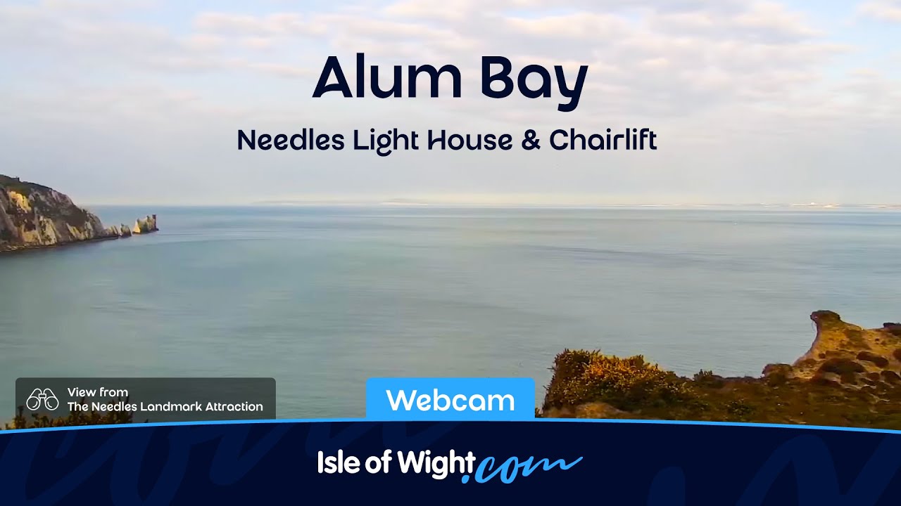 🔴 Alum Bay Camera (Scenic) | The Needles Lighthouse | Isle of Wight Webcams UK LIVE