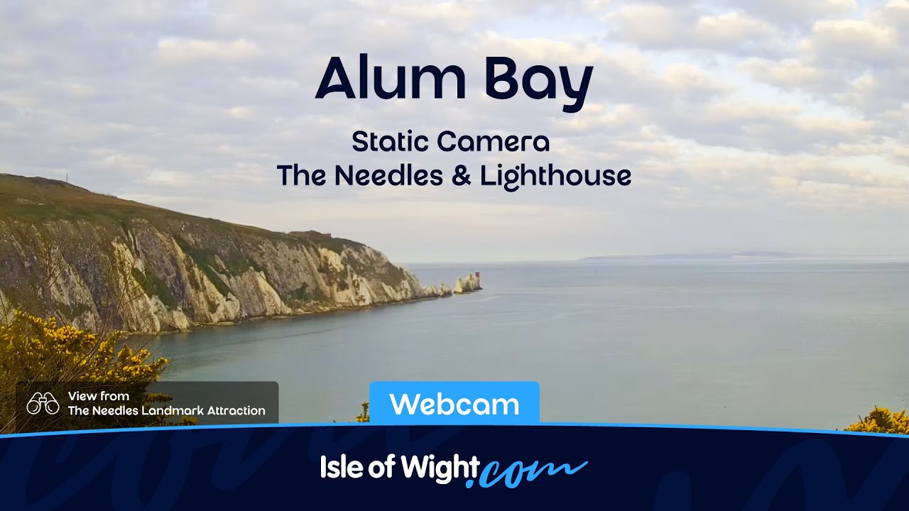 🔴 Alum Bay Camera (Static) | The Needles Lighthouse | Isle of Wight Webcams UK LIVE